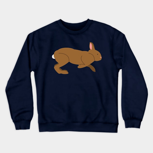 Chocolate Bunny Rabbit for Easter Day and Every Day Crewneck Sweatshirt by evisionarts